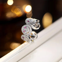 2025 New Luxury Light Full Diamond Colored Smile Bracelet, Unique Design Gold-Plated Stackable Jewelry, Fashionable, Personalize