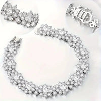 Metis D Color VVS1 Moissanite Bracelet For Women 925 Sterling Silver Diamond Sunflower Bangle Wedding Bridal Luxury Hand Jewelry