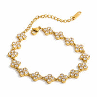 NiNice 316L Stainless Steel Bracelet Cubic Zirconia Exquisite Temperament Popular Fashion Simple Selection Jewelry Wholesale