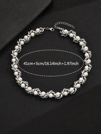 Punk Men's Stainless Steel Thick Chain Necklace Hip Hop Party Casual Business Jewelry Accessories