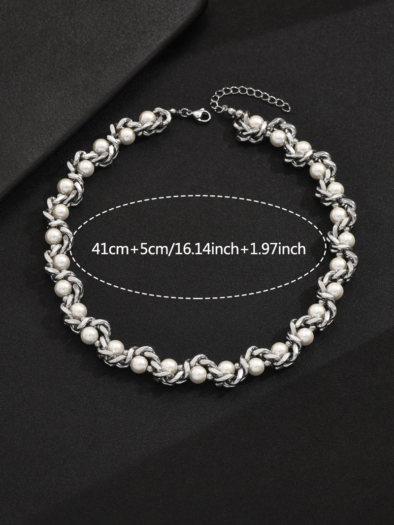 Punk Men's Stainless Steel Thick Chain Necklace Hip Hop Party Casual Business Jewelry Accessories