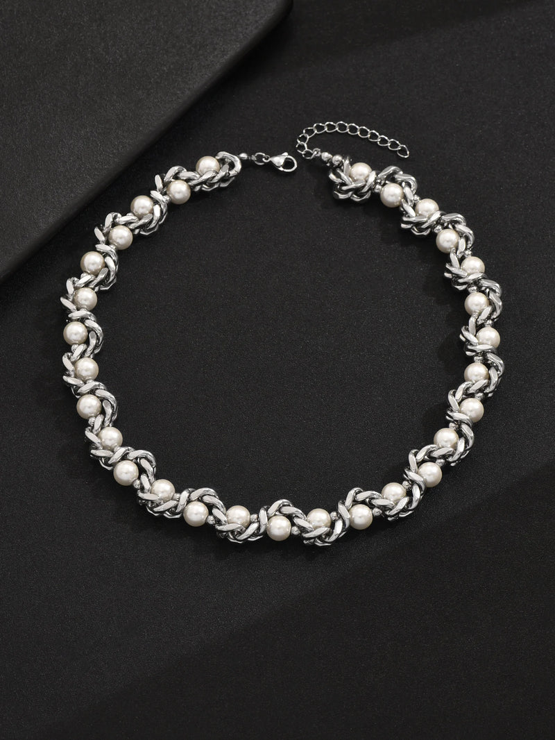 Punk Men's Stainless Steel Thick Chain Necklace Hip Hop Party Casual Business Jewelry Accessories
