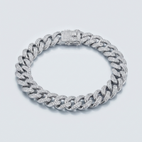 Iced Cuban Link Bracelet – 925 Sterling Silver