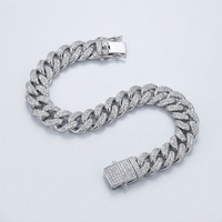 Iced Cuban Link Bracelet – 925 Sterling Silver