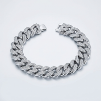 Iced Cuban Link Bracelet – 925 Sterling Silver