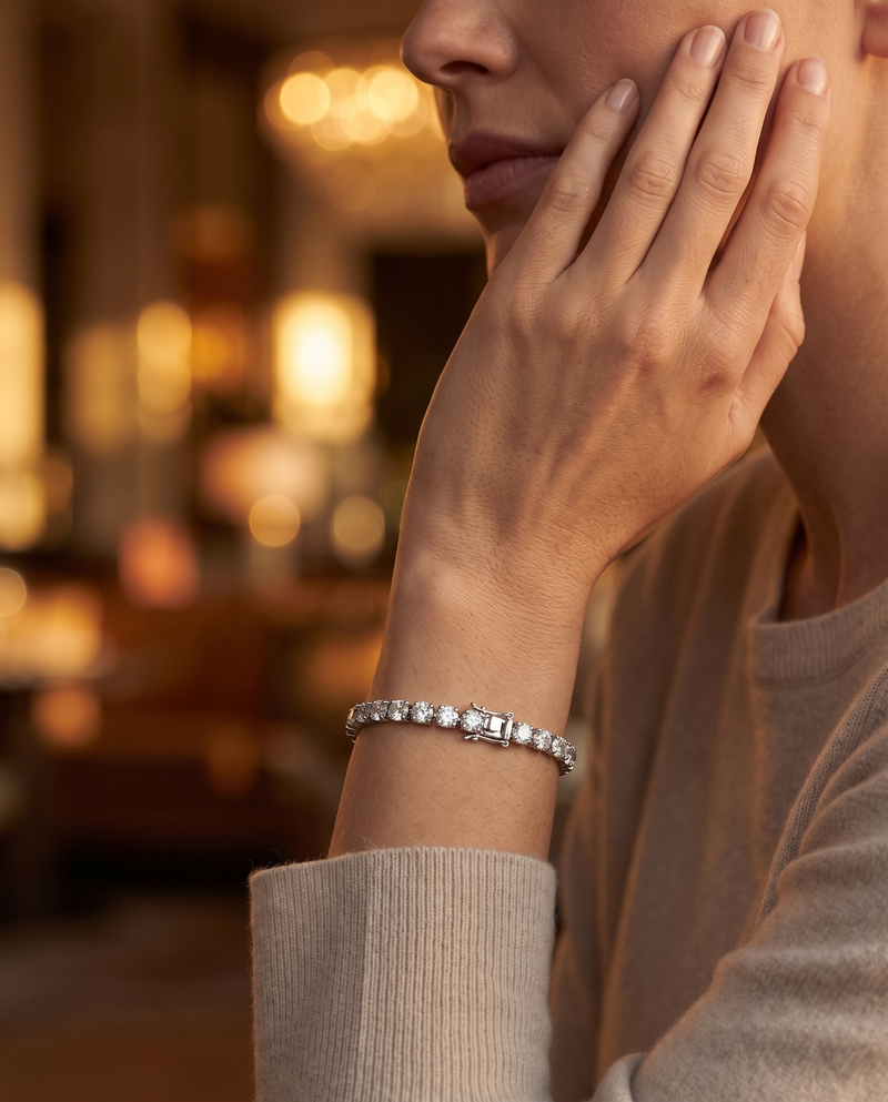Sterling Silver Tennis Bracelet